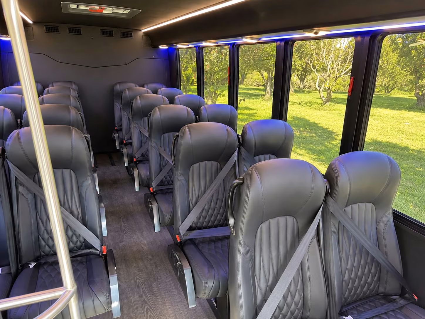 15 passenger minibus inside