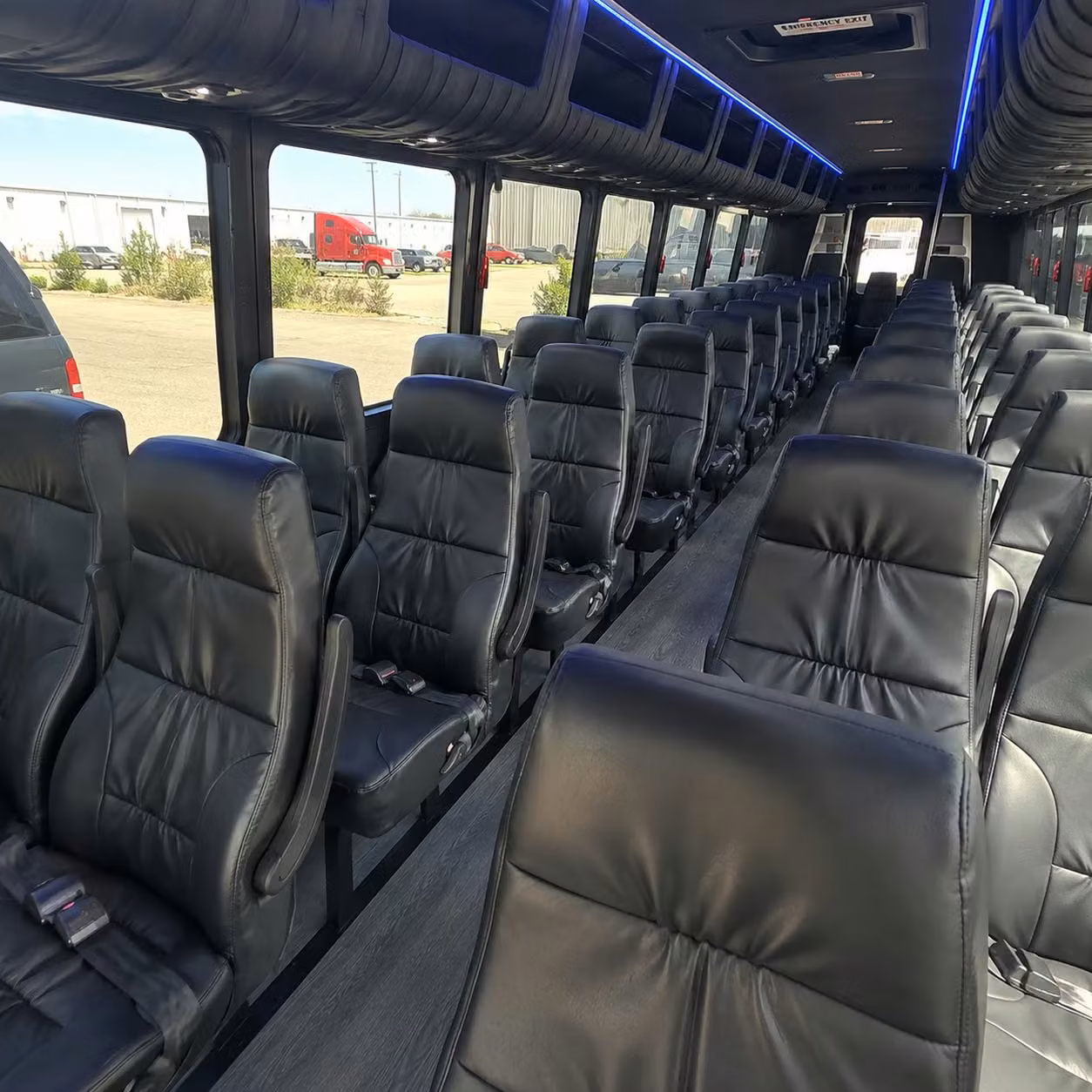 28 passenger minibus interior