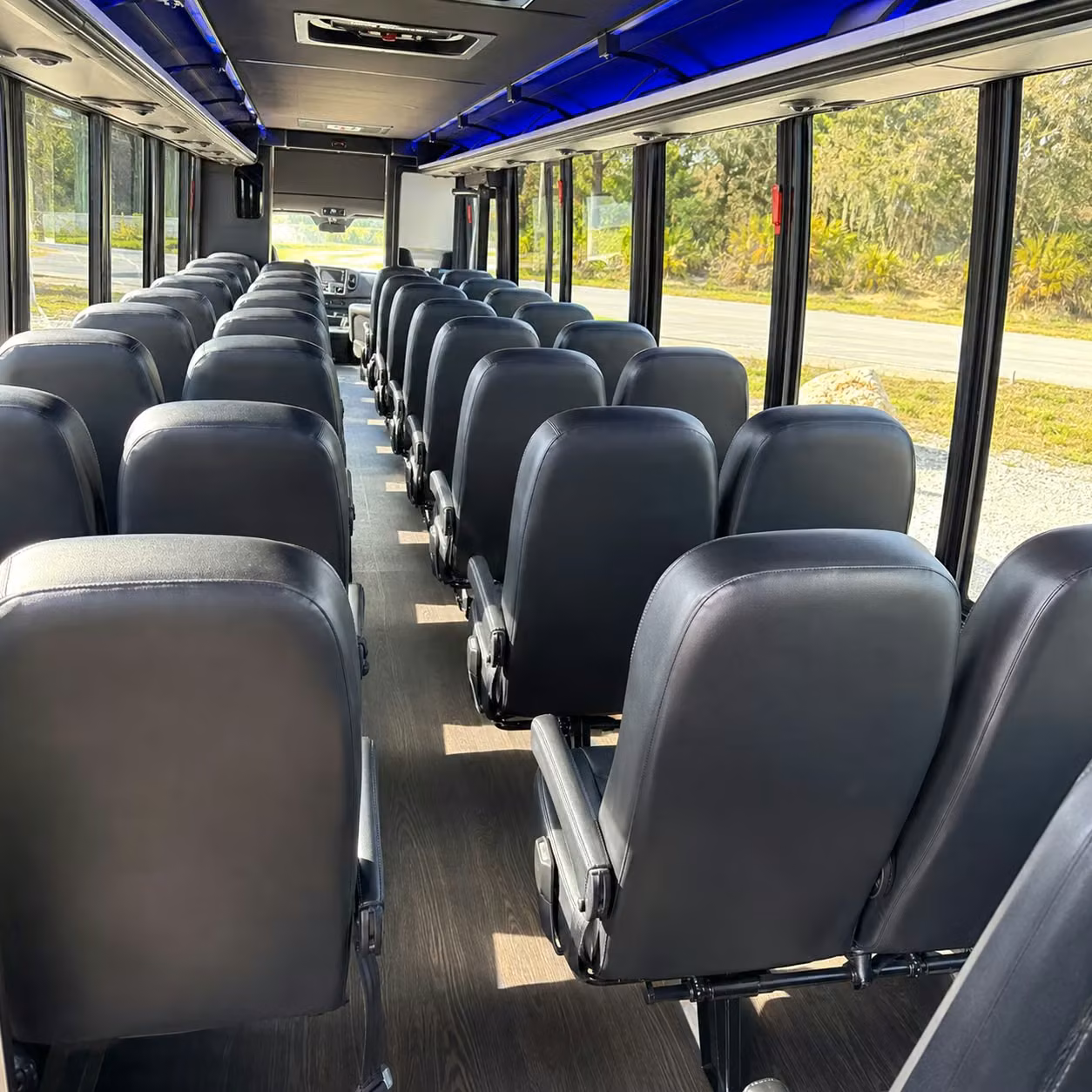 30 passenger minibus inside
