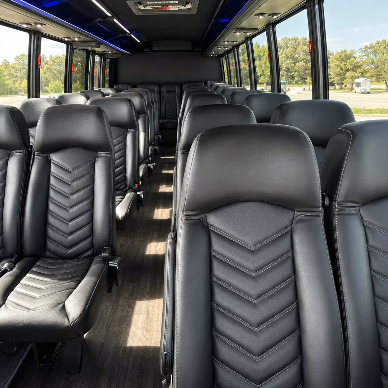 35 passenger minibus inside