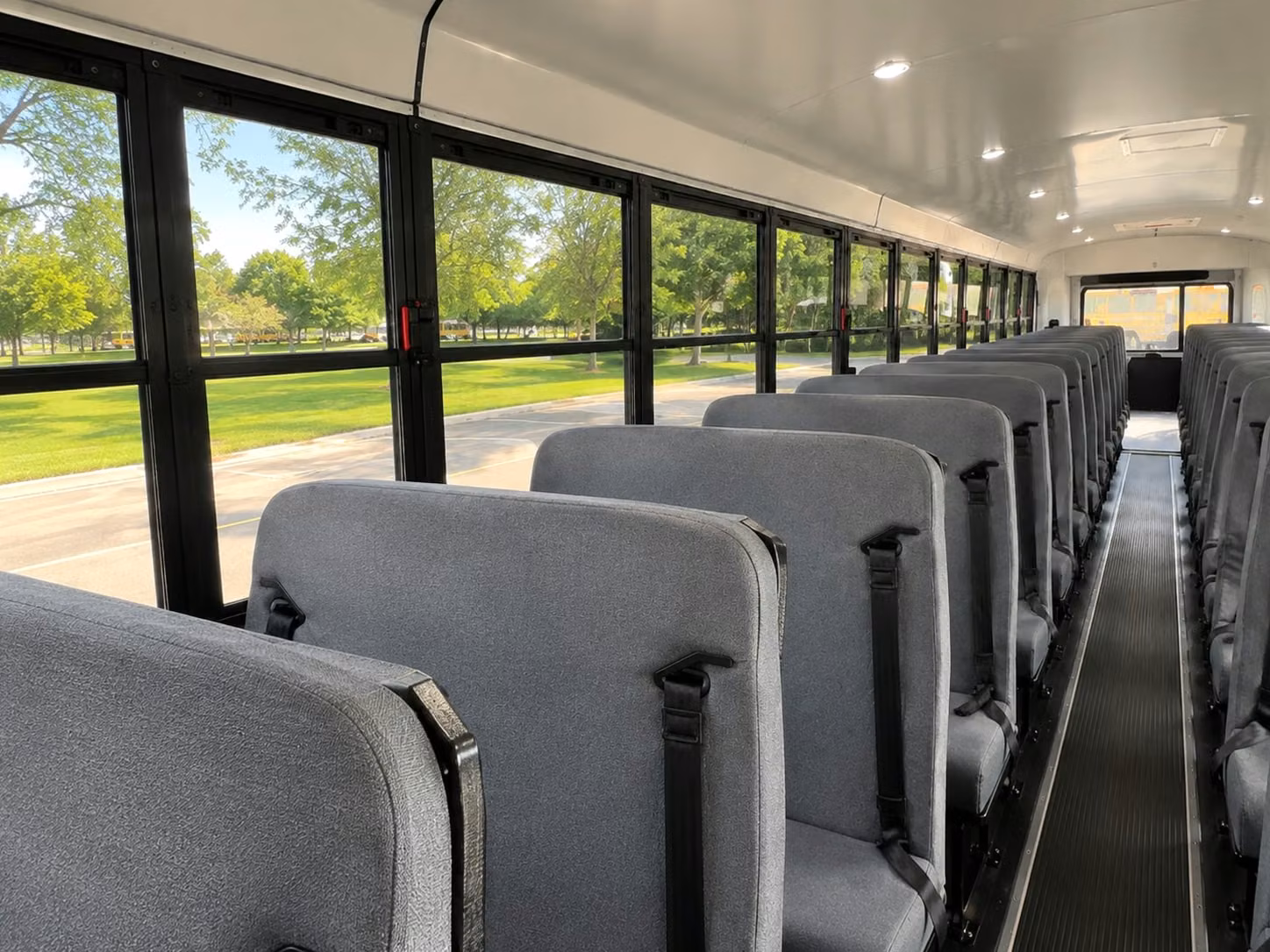 school bus interior