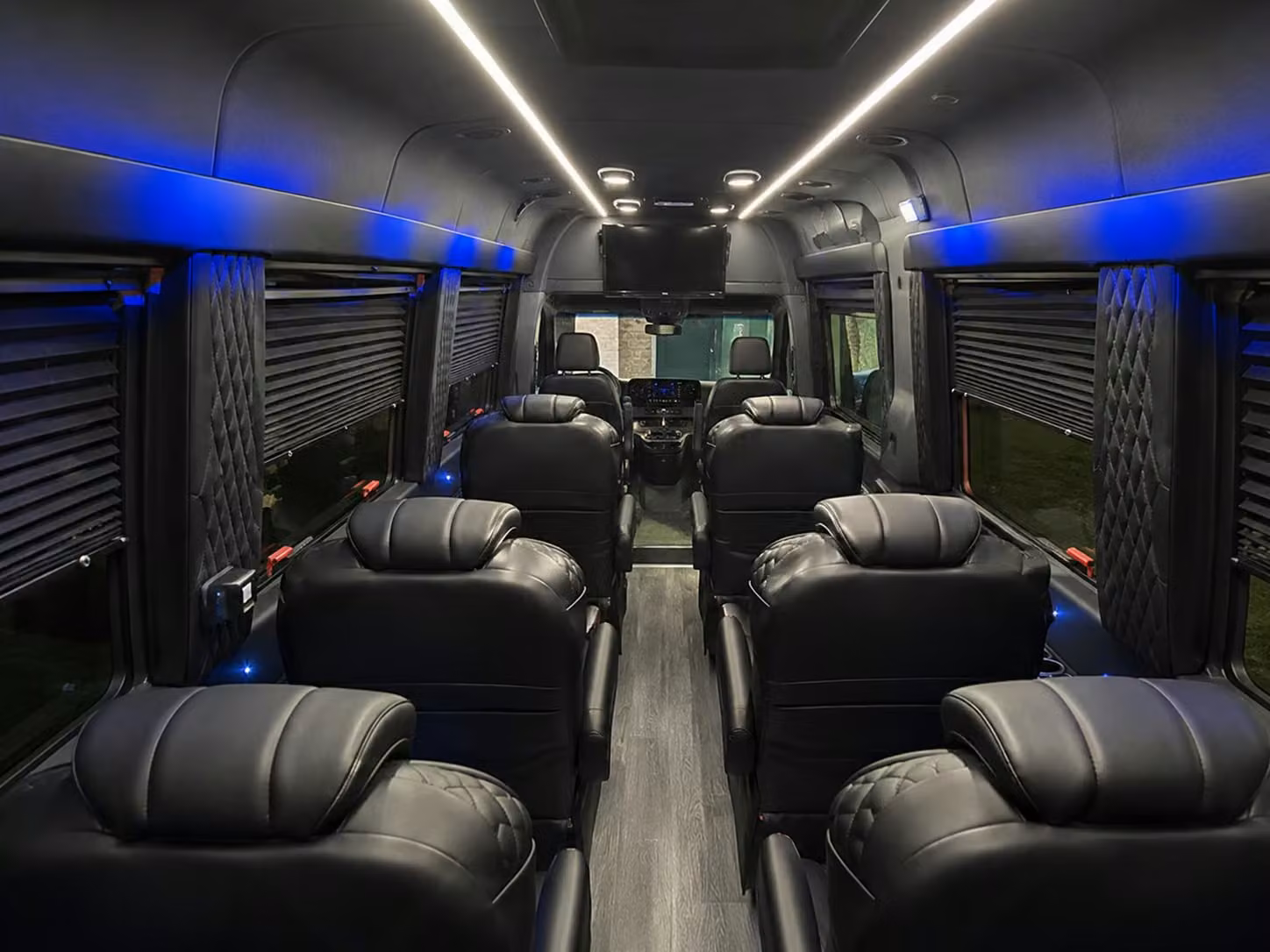 sprinter van with driver inside